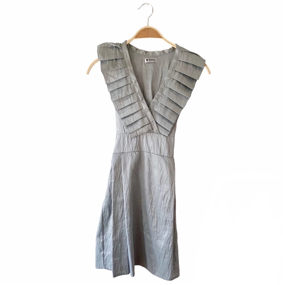 TopShop Reko Silver Party Dress